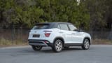 Used 2025 Hyundai Creta Smart in White – Right Back Diagonal (45°) View for Sale at First Choice Cars Dubai Sharjah