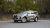 Used 2023 Nissan Xterra Titanium in White – Left Front Diagonal (45°) View for Sale at First Choice Cars Dubai Sharjah
