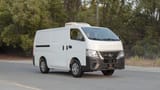 Used 2023 Nissan Urvan Standard Roof in White – Right Front Diagonal (45°) View for Sale at First Choice Cars Dubai Sharjah