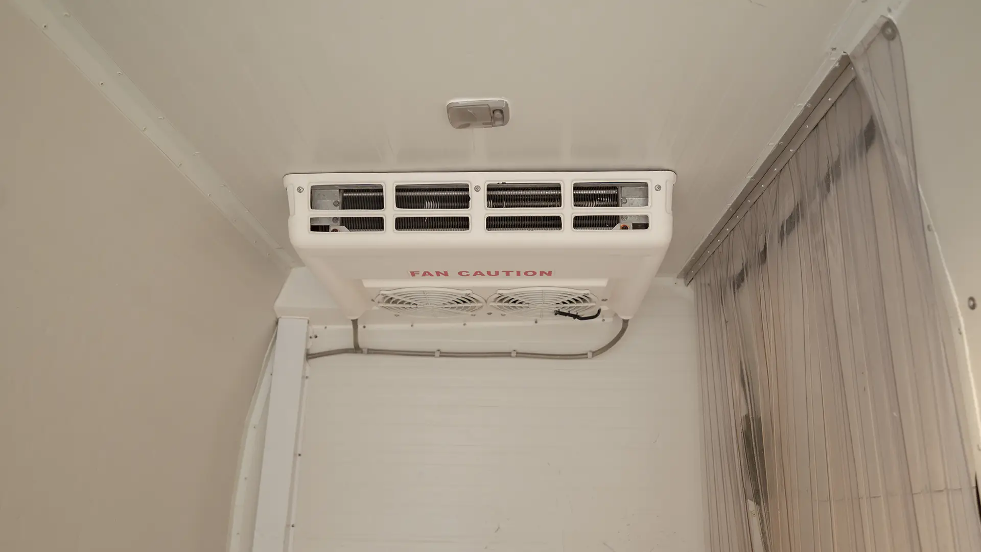 Used 2023 Nissan Urvan Standard Roof in White – Chiller Cooling Unit View for Sale at First Choice Cars Dubai Sharjah