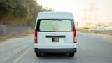 Used 2020 Toyota Hiace GLX High Roof in White – Back/Rear View for Sale at First Choice Cars Dubai Sharjah