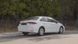 Used 2024 Toyota Corolla XLI in White – Right Back Diagonal (45°) View for Sale at First Choice Cars Dubai Sharjah