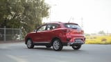 Used 2024 MG ZS Comfort in Red – Right Back Diagonal (45°) View for Sale at First Choice Cars Dubai Sharjah