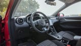 Used 2024 MG ZS Comfort in Red – Driver Side Dashboard & Steering View for Sale at First Choice Cars Dubai Sharjah