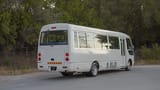 Used 2023 Mitsubishi Rosa Standard in White – Right Back Diagonal (45°) View for Sale at First Choice Cars Dubai Sharjah