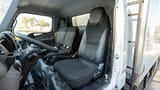 Used 2022 Mitsubishi Canter Chiller Box in White – Front Driver Side Cabin View for Sale at First Choice Cars Dubai Sharjah