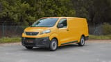 Used 2021 Peugeot Expert L3 in Yellow – Left Front Diagonal (45°) View for Sale at First Choice Cars Dubai Sharjah