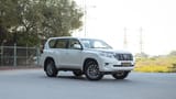 Used 2019 Toyota Prado EXR in White – Right Front Diagonal (45°) View for Sale at First Choice Cars Dubai Sharjah