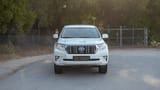 Used 2019 Toyota Prado EXR in White – Front View for Sale at First Choice Cars Dubai Sharjah
