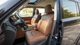 Used 2024 Infiniti QX80 Luxury in Blue – Front Driver Side Cabin View for Sale at First Choice Cars Dubai Sharjah