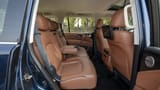 Used 2024 Infiniti QX80 Luxury in Blue – Rear Passenger Side Cabin View for Sale at First Choice Cars Dubai Sharjah