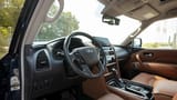 Used 2024 Infiniti QX80 Luxury in Blue – Driver Side Dashboard & Steering View for Sale at First Choice Cars Dubai Sharjah