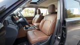 Used 2023 Infiniti QX80 Sensory in Grey – Front Driver Side Cabin View for Sale at First Choice Cars Dubai Sharjah