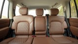 Used 2023 Infiniti QX80 Sensory in Grey – Rear Seat View for Sale at First Choice Cars Dubai Sharjah