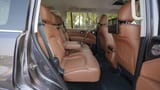 Used 2023 Infiniti QX80 Sensory in Grey – Rear Passenger Side Cabin View for Sale at First Choice Cars Dubai Sharjah