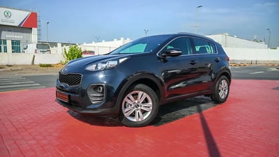 Used 2018 KIA Sportage LX Blue – Left Front Diagonal (45°) View at First Choice Cars Sharjah