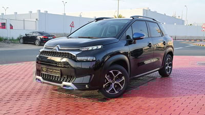 Used 2022 Citroen C3 Aircross Live Black – Left Front Diagonal (45°) View at First Choice Cars Sharjah