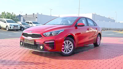Used 2020 KIA Cerato Lx Red – Left Front Diagonal (45°) View at First Choice Cars Sharjah