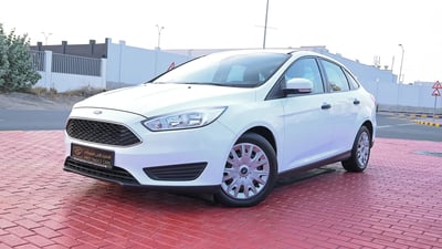 Used 2018 Ford Focus S White – Left Front Diagonal (45°) View at First Choice Cars Sharjah