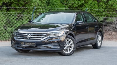 Used 2020 Volkswagen PASSAT Trendline Black – Left Front Diagonal (45°) View at First Choice Cars Sharjah