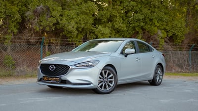 Used 2023 Mazda 6 S Grade Silver – Left Front Diagonal (45°) View at First Choice Cars Sharjah