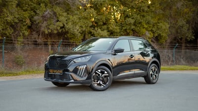 Used 2024 Peugeot 2008 GT Black – Left Front Diagonal (45°) View at First Choice Cars Sharjah