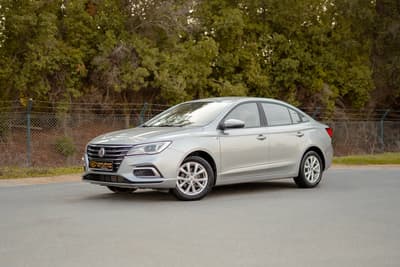 Used 2022 MG 5 Comfort Silver – Left Front Diagonal (45°) View at First Choice Cars Sharjah