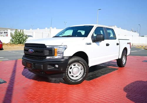 Used 2020 Ford F-Series Pickup F-150 XLT White – Left Front Diagonal (45°) View at First Choice Cars Sharjah
