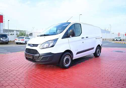 Used 2018 Ford Transit 150xl Low Roof White – Left Front Diagonal (45°) View at First Choice Cars Sharjah