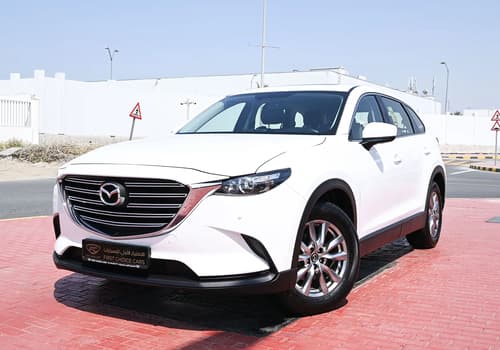 Used 2020 Mazda CX-9 GT White – Left Front Diagonal (45°) View at First Choice Cars Sharjah