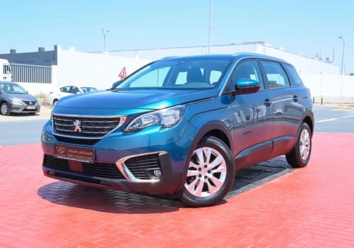 Used 2018 Peugeot 5008 Active Blue – Left Front Diagonal (45°) View at First Choice Cars Sharjah