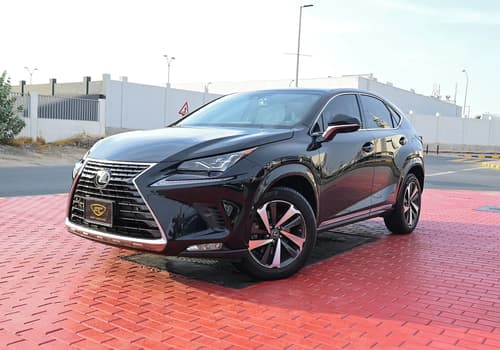 Used 2019 Lexus NX Series NX 300 Platinum Black – Left Front Diagonal (45°) View at First Choice Cars Sharjah