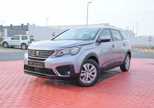 Used 2019 Peugeot 5008 Active Silver – Left Front Diagonal (45°) View at First Choice Cars Sharjah