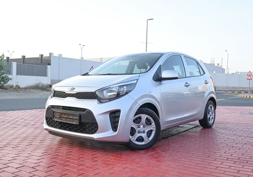 Used 2020 KIA Picanto EX Silver – Left Front Diagonal (45°) View at First Choice Cars Sharjah