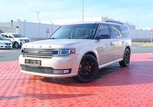 Used 2017 Ford Flex Limited White – Left Front Diagonal (45°) View at First Choice Cars Sharjah