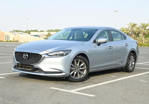 Used 2021 Mazda 6 S Grade Silver – Left Front Diagonal (45°) View at First Choice Cars Sharjah