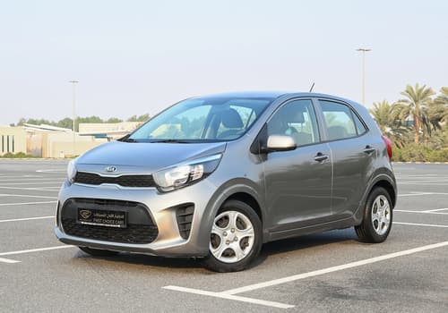 Used 2019 KIA Picanto LX Grey – Left Front Diagonal (45°) View at First Choice Cars Sharjah