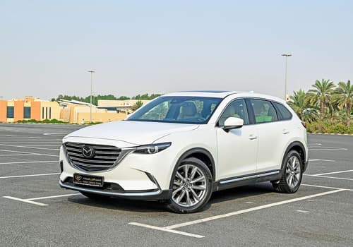 Used 2018 Mazda CX-9 Limited White – Left Front Diagonal (45°) View at First Choice Cars Sharjah