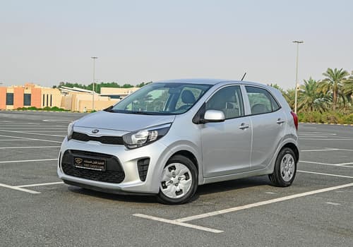 Used 2020 KIA Picanto LX Silver – Left Front Diagonal (45°) View at First Choice Cars Sharjah