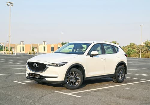 Used 2020 Mazda CX-5 GT White – Left Front Diagonal (45°) View at First Choice Cars Sharjah