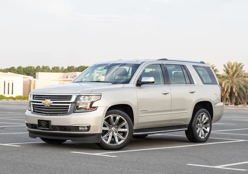 Used 2015 Chevrolet Tahoe LTZ Gold – Left Front Diagonal (45°) View at First Choice Cars Sharjah