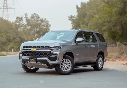 Used 2023 Chevrolet Tahoe LS Grey – Left Front Diagonal (45°) View at First Choice Cars Sharjah
