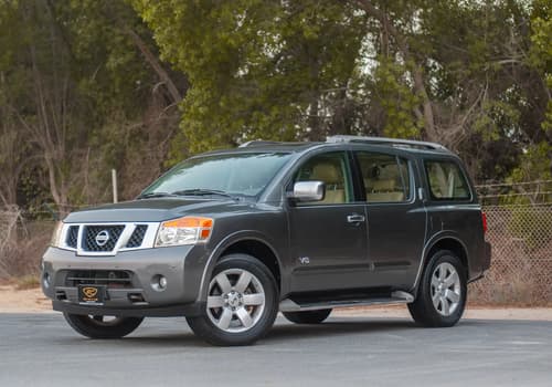 Used 2010 Nissan Armada LE Grey – Left Front Diagonal (45°) View at First Choice Cars Sharjah
