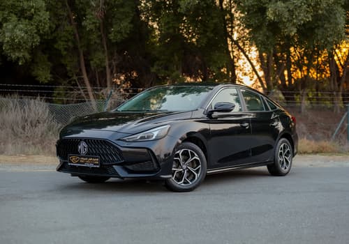 Used 2022 MG GT Comfort Black – Left Front Diagonal (45°) View at First Choice Cars Sharjah