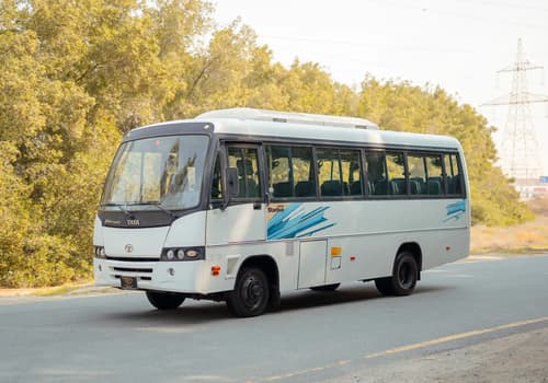 Used 2017 TATA LP 613 White – Left Front Diagonal (45°) View at First Choice Cars Sharjah