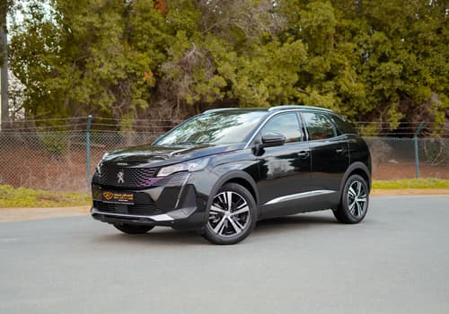 Used 2024 Peugeot 3008 GT Black – Left Front Diagonal (45°) View at First Choice Cars Sharjah