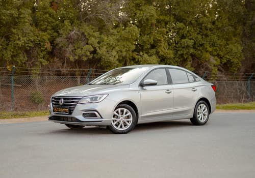 Used 2022 MG 5 Comfort Silver – Left Front Diagonal (45°) View at First Choice Cars Sharjah