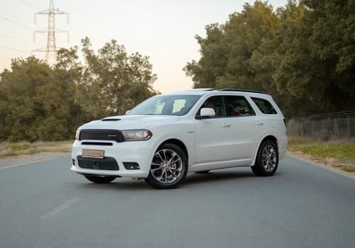 Used 2020 Dodge Durango R/T White – Left Front Diagonal (45°) View at First Choice Cars Sharjah