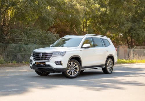 Used 2021 MG RX8 Luxury in White – Left Front Diagonal (45°) View for Sale at First Choice Cars Dubai Sharjah