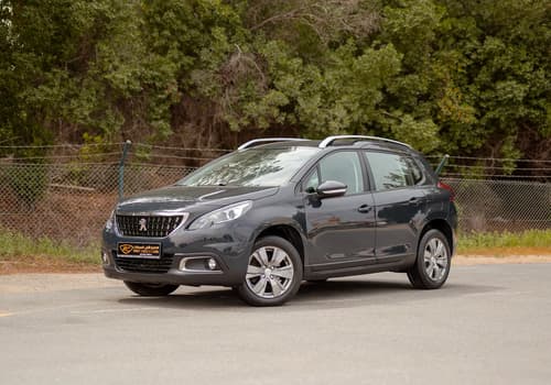 Used 2020 Peugeot 2008 Active in Black – Left Front Diagonal (45°) View for Sale at First Choice Cars Dubai Sharjah